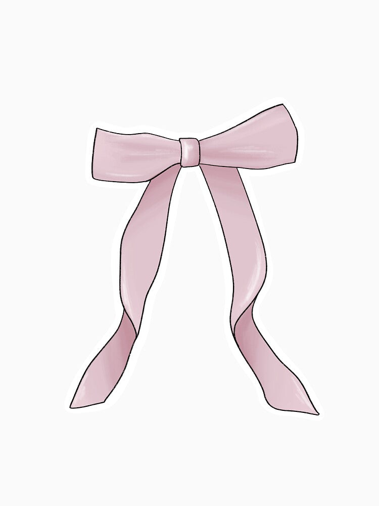 Pink bow sticker by coconarvaezs