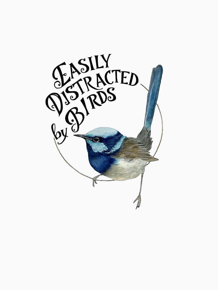 Easily distracted by birds by JHubbardArt