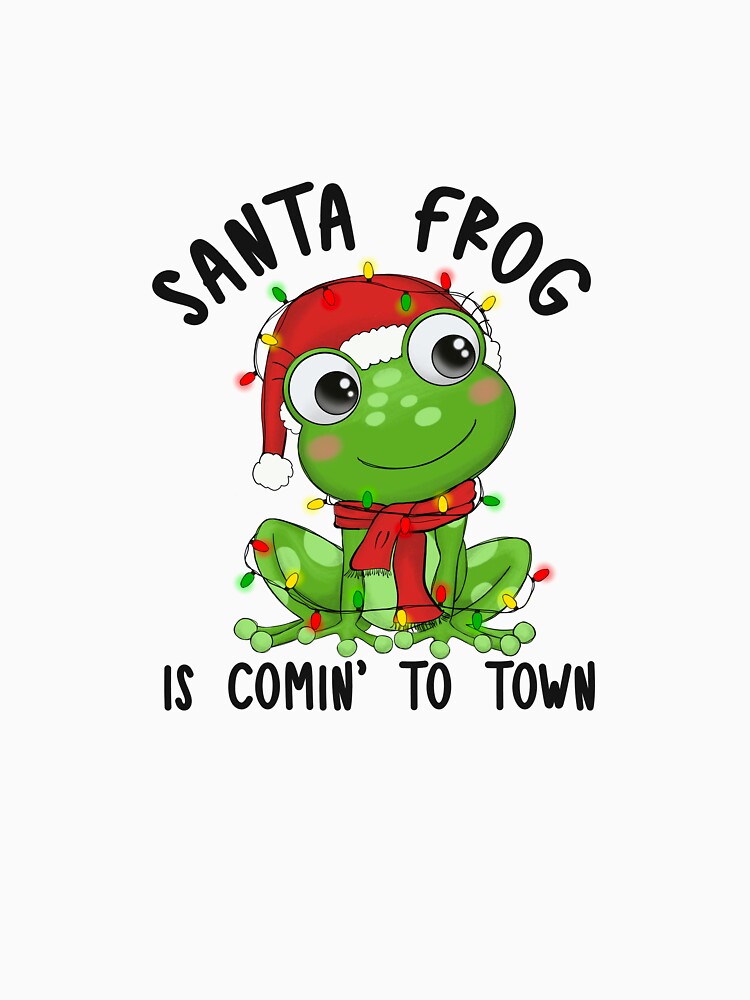 Santa frog is comin' to town by Designista436
