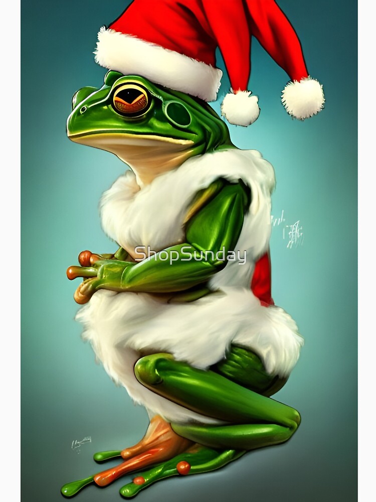 Kawaii Frog Christmas Cute by ShopSunday