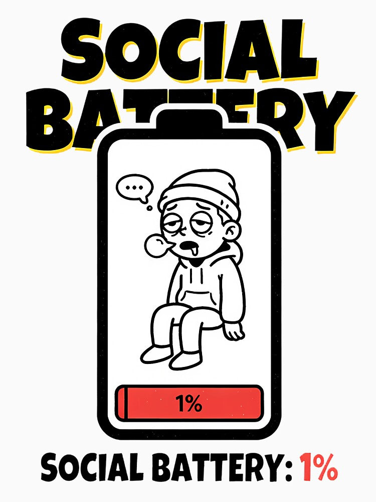 SOCIAL BATTERY: 1% by OtavioPeres