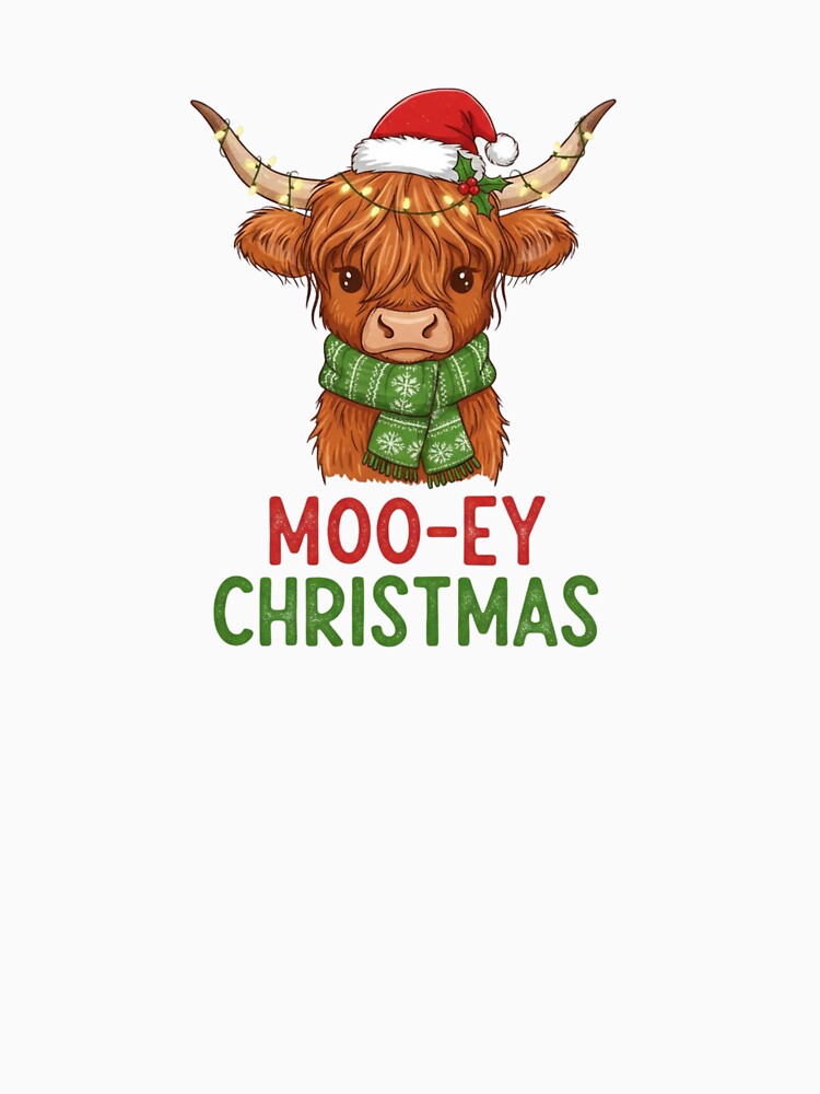 Mooey Christmas Longhorn Cow by Erbearen