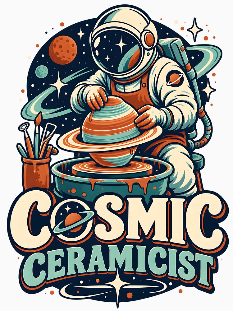Cosmic Ceramicist - Astronaut Pottery Maker by Made By Sutts