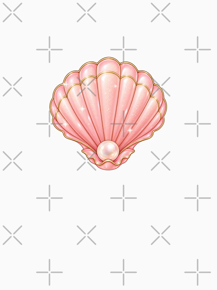 Pink Pearl Seashell Sticker | Cute Mermaidcore Ocean Aesthetic | Kawaii Shell by StickyDelights