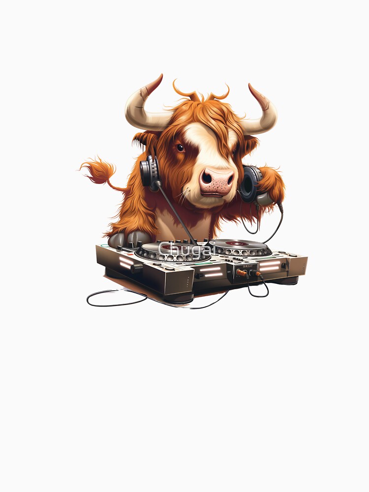 Highland Cow DJ by Chugai