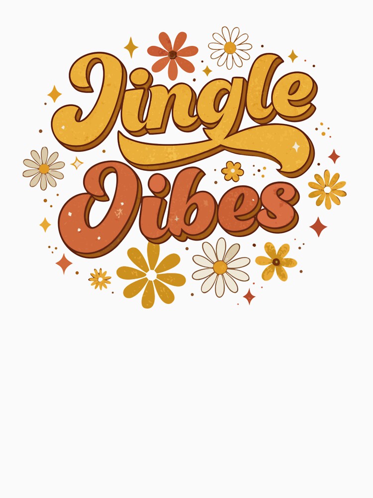 Retro Jingle Vibes Christmas Typography – Groovy Holiday Design by AMX-Designer