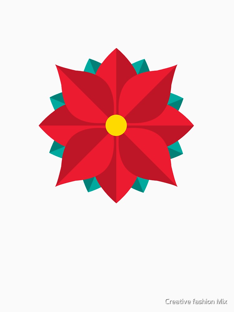 Red flower positive affirmation by Creative fashion Mix