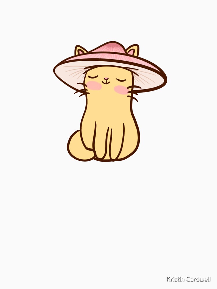 Yellow Mushroom Kitty by Kristin Cardwell