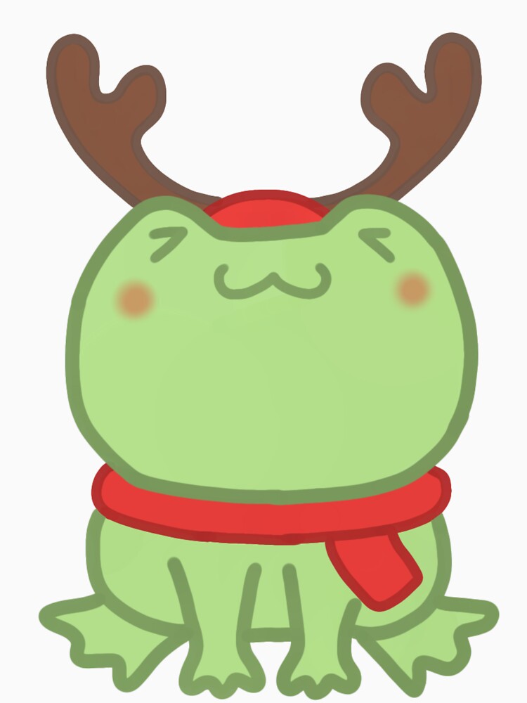Christmas Frog Reindeer by KimmL