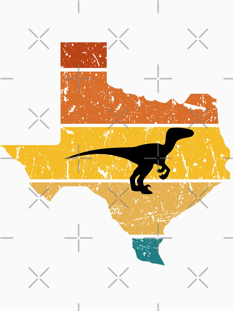 Retro Texas Raptor by CritterStickers