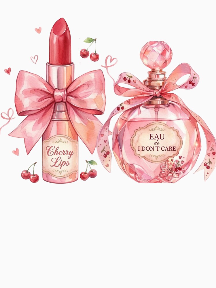 Cherry Lips & Eau de I Don’t Care – Coquette Aesthetic Makeup Design by aiqdelicia