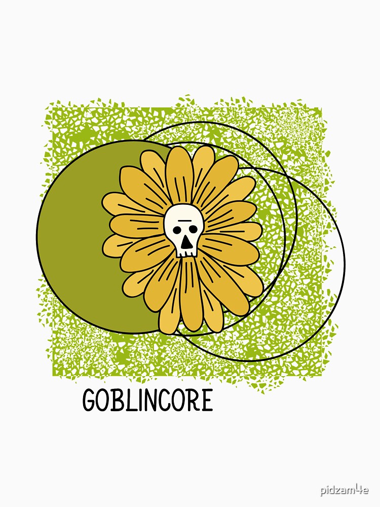 Flower with a skull. Goblincore style by pidzam4e