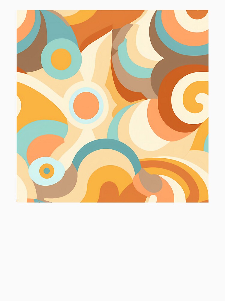 Groovy 70's Theme Pattern #4 by CareToCanvas