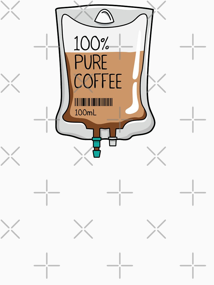 100% Pure Coffee IV Bag for medical and nursing students, nurses, doctors, and health workers who are coffee lovers by spacedowl