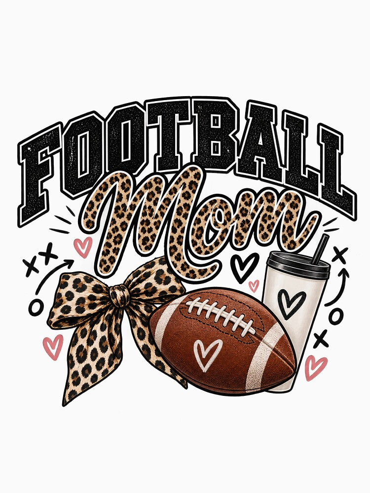 Football Mom Leopard – Game Day Mama Design by PlumArtDesign