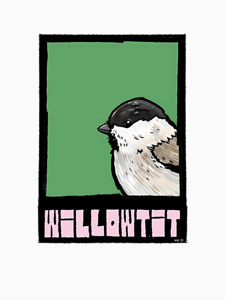 Willow Tit - British Bird by GWARTUKSTORE