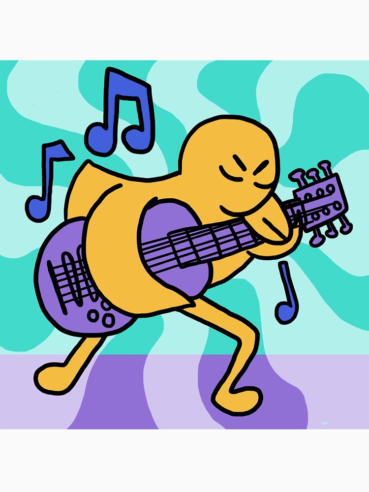 Dot the Duck playing guitar by shanarosenfeld1