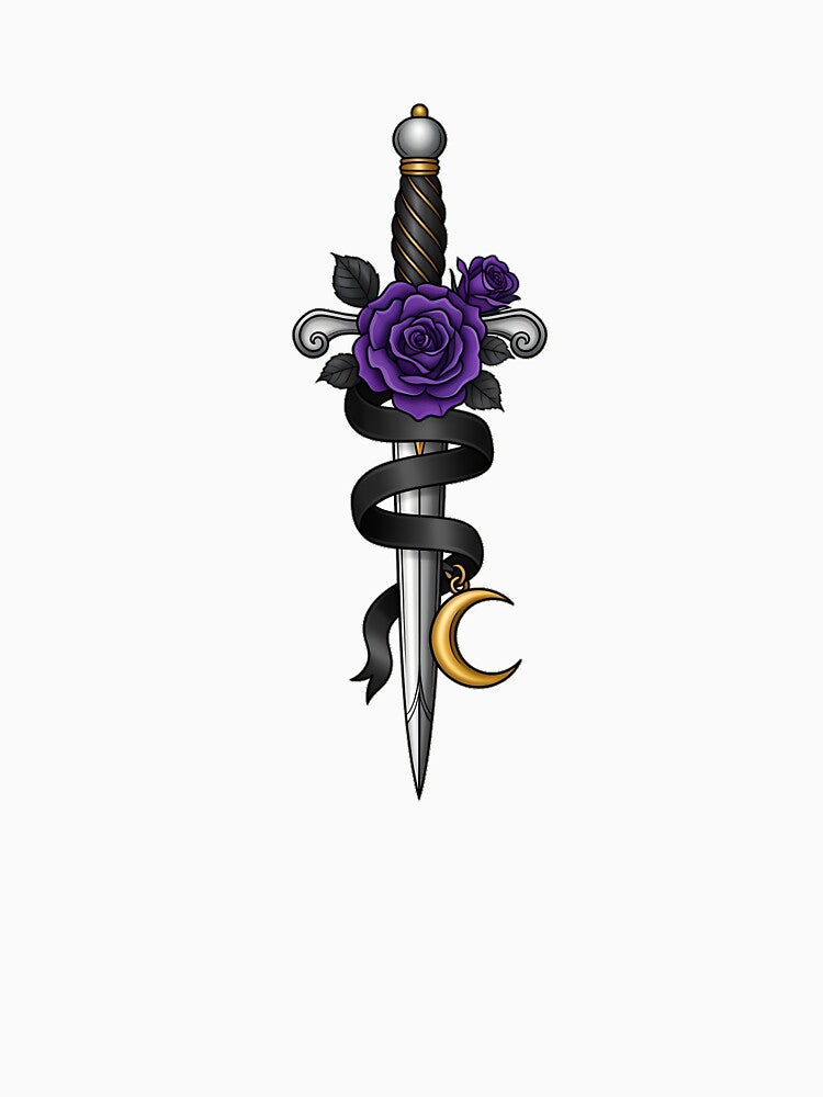 Violet Rose Dagger Gift by IllumeInk
