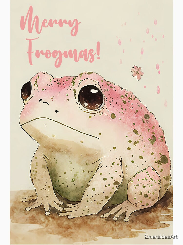 Elegantly Unimpressed: Merry Frogmas Card by EmeraldeaArt