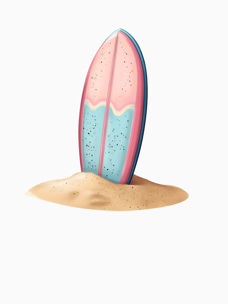 Surfboard in the Sand by Ragnarok-Tee