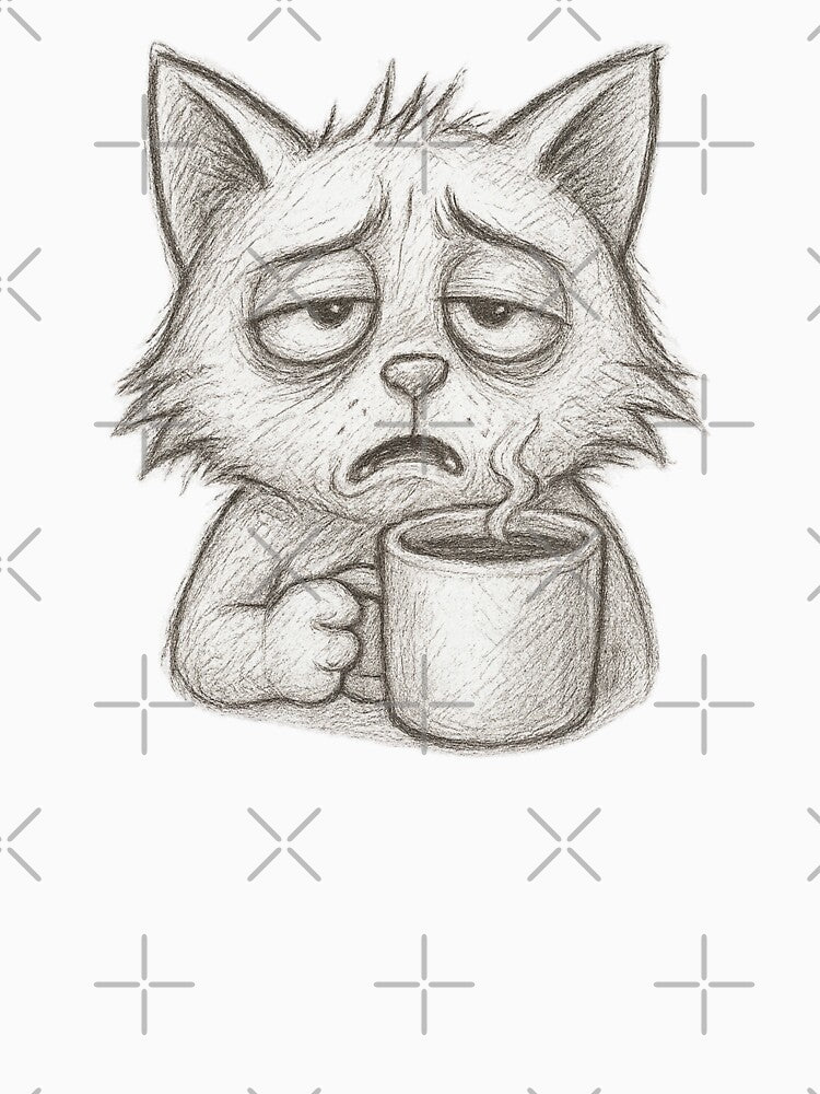 Coffee Drinking Cat by DomGDesign