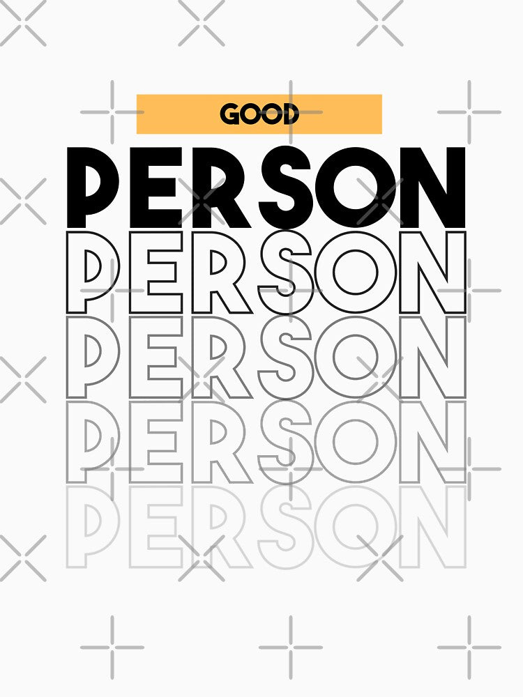 Typography of good person by artacalla