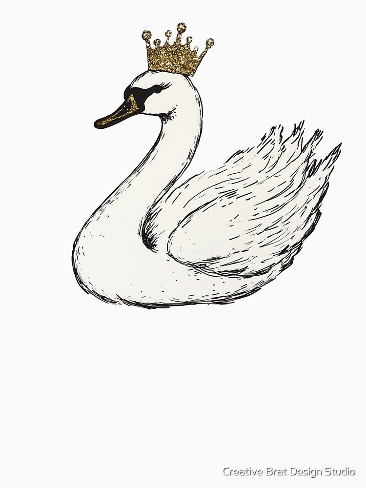 Swan Lake Aesthetic Illustration by Creative Brat Design Studio