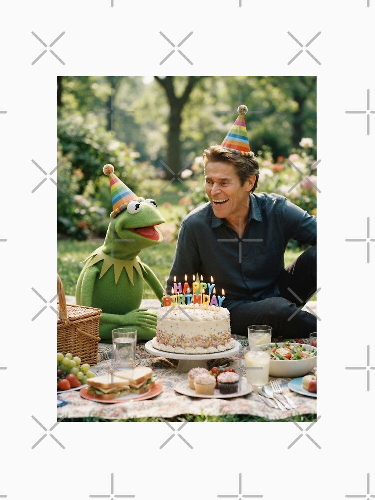 Willem dafoe kermit the frog elmo grover miss piggy meme memes funny parody birthday christmas by CheeseBlueprint