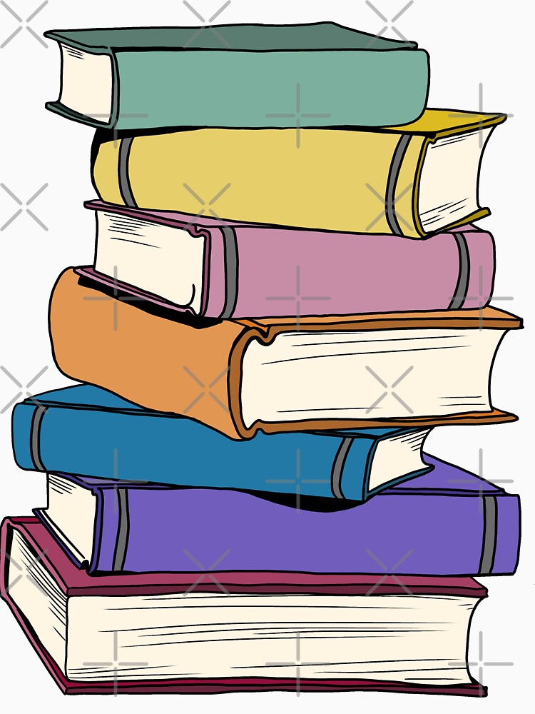 Stack of books by kikachu03