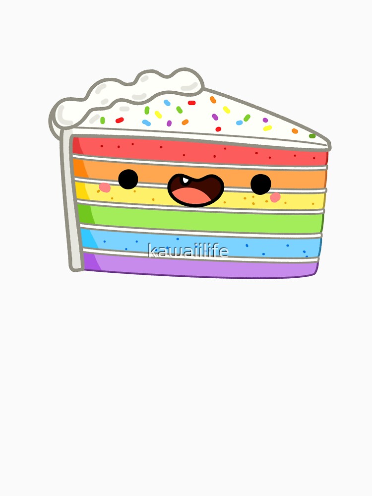 Kawaii Rainbow Cake by kawaiilife