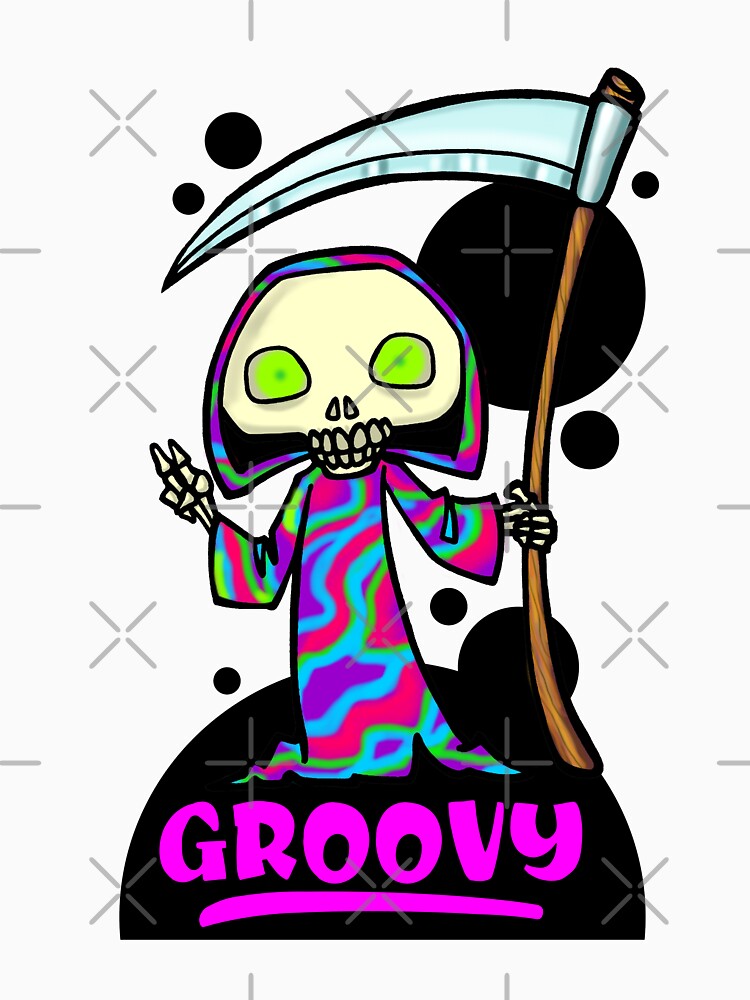 psychedelic grim reaper by sandpiperstudio