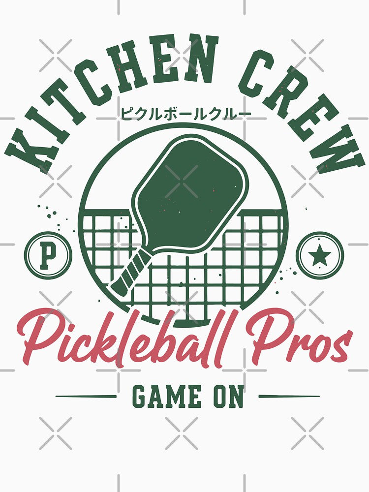 Pickleball Kitchen Crew Pros Game On Funny Player by LuminOrb