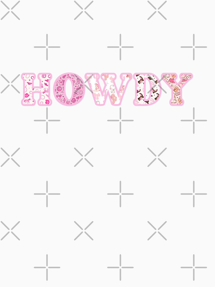 Pink Cowgirl Howdy by HarrisonDesign