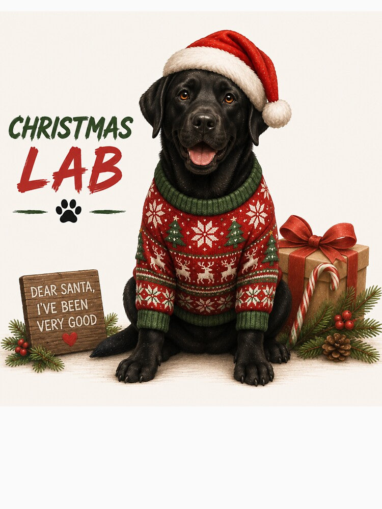 Christmas Lab – Christmas Labrador by Goodthingstree