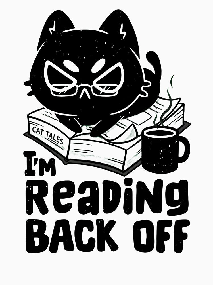 I’m Reading Back Off – Cozy Cat Book Lover Design by haitrieuic96