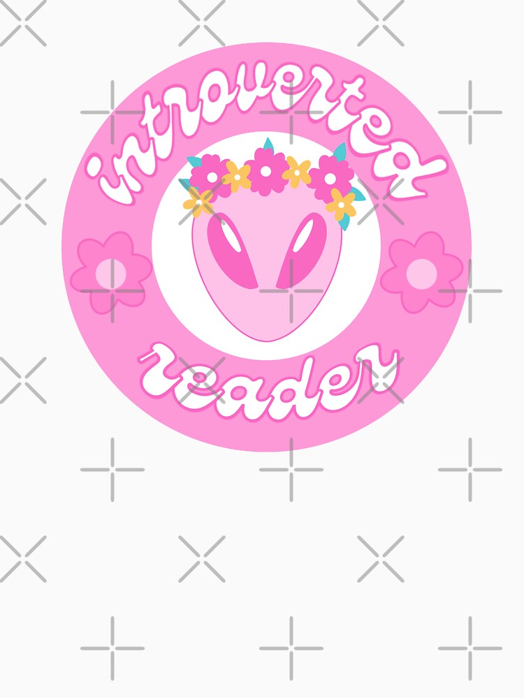 Introverted reader pink alien by RavenAMarie