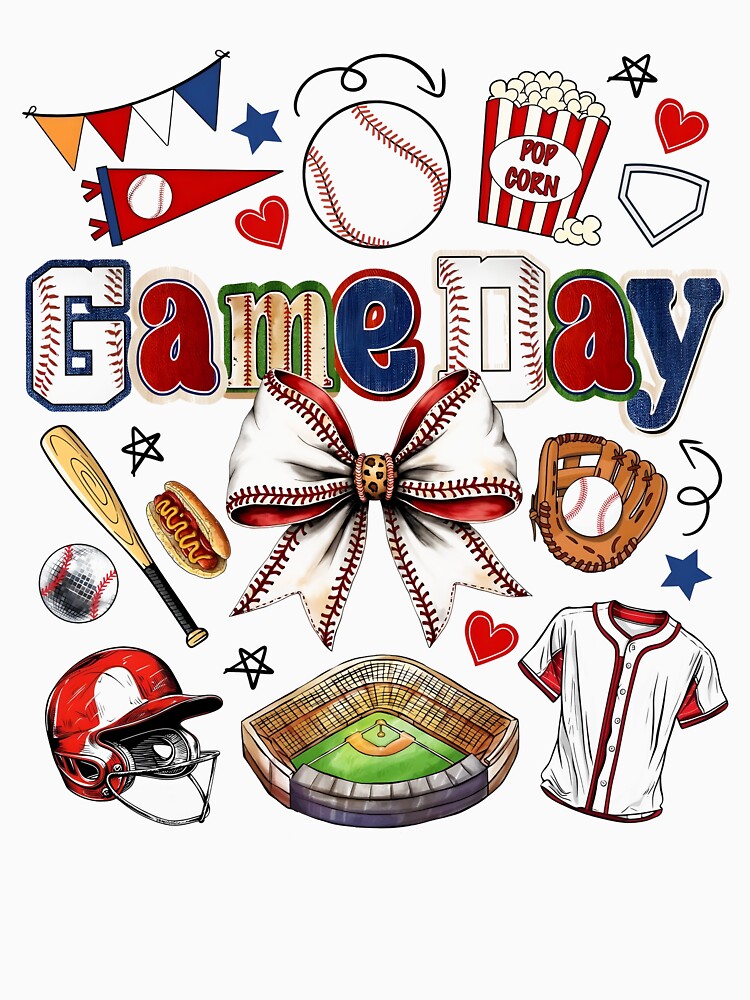 Game Day Baseball Bow by Spencerhowar
