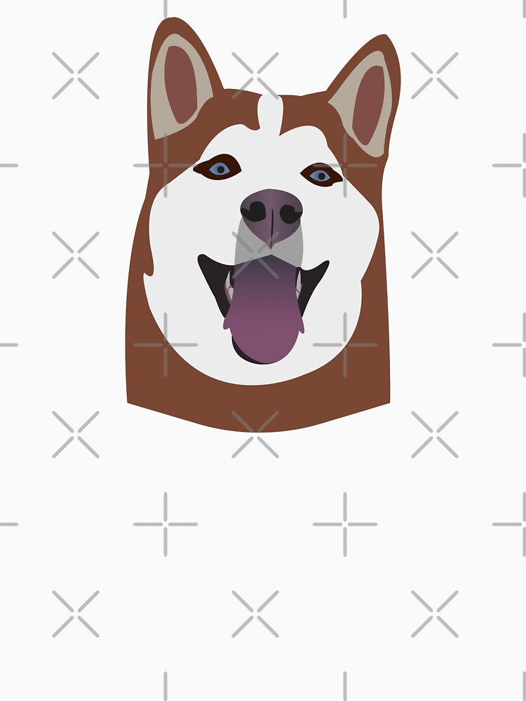 Happy Brown Siberian Husky Dog by KCPetPortraits
