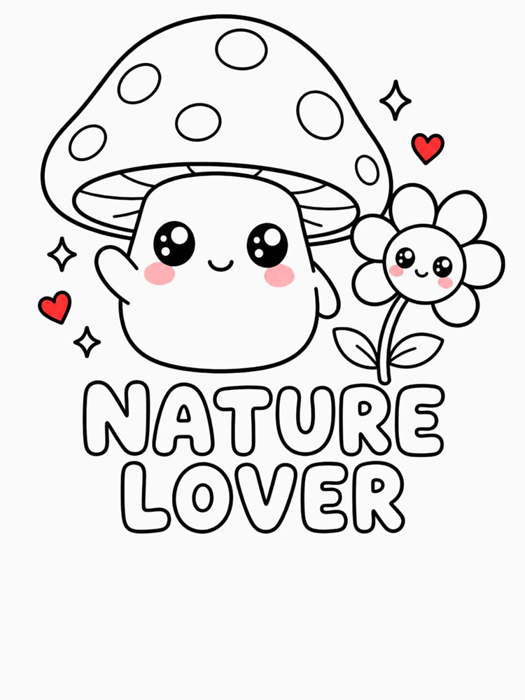 Nature Lover | Kawaii Mushroom Cottagecore Aesthetic by Dulxoz