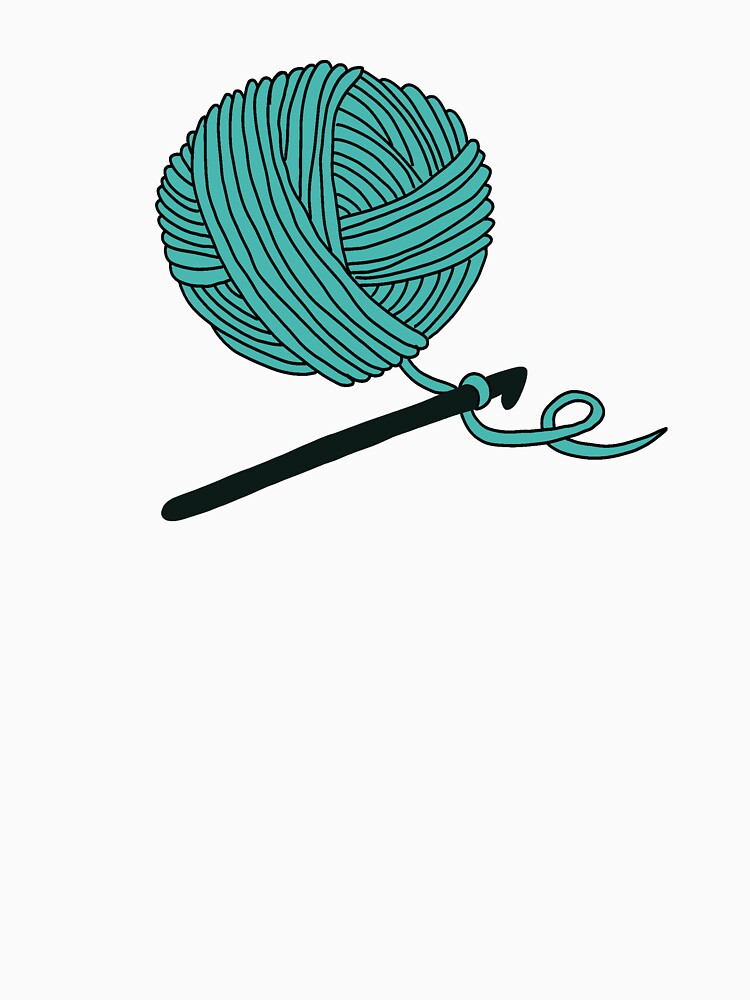 Hobby Illustrations: Blue Crochet by ChriseryMerch