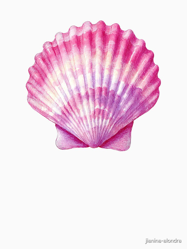 Pink Seashell Coastal Mermaid Aesthetic by jianina-alondra