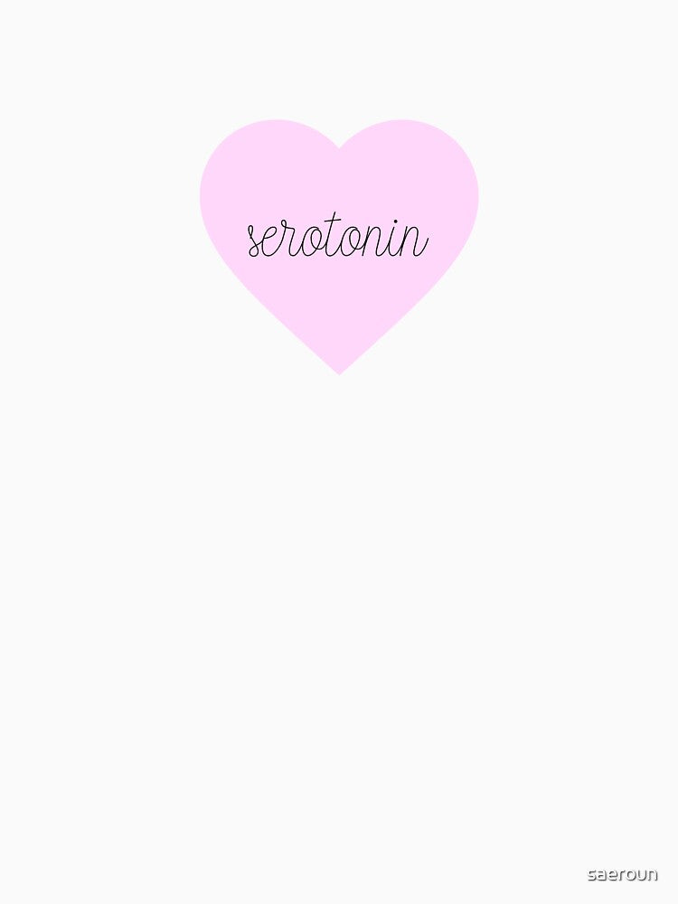 I Heart Seretonin Print (Soft Pink) by saeroun