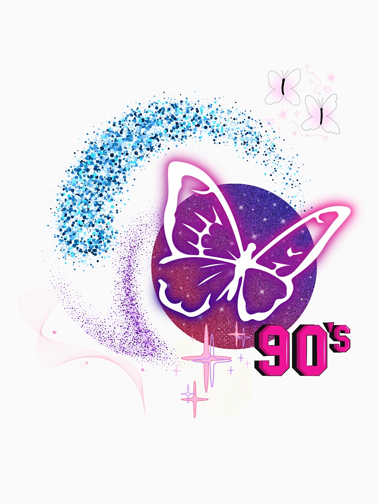 90s Butterfly Aesthetic Retro Y2K Butterfly Vintage 90s Style Cute Butterfly Graphic by Aura Design