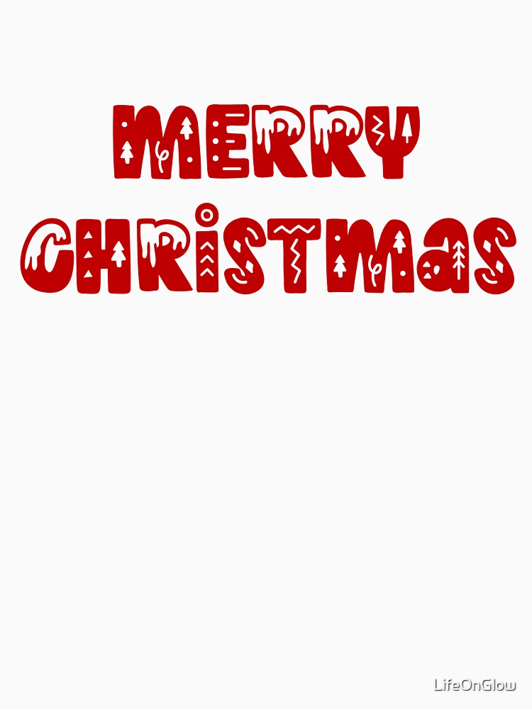 Merry Christmas in Bold Red Decorative Font by LifeOnGlow