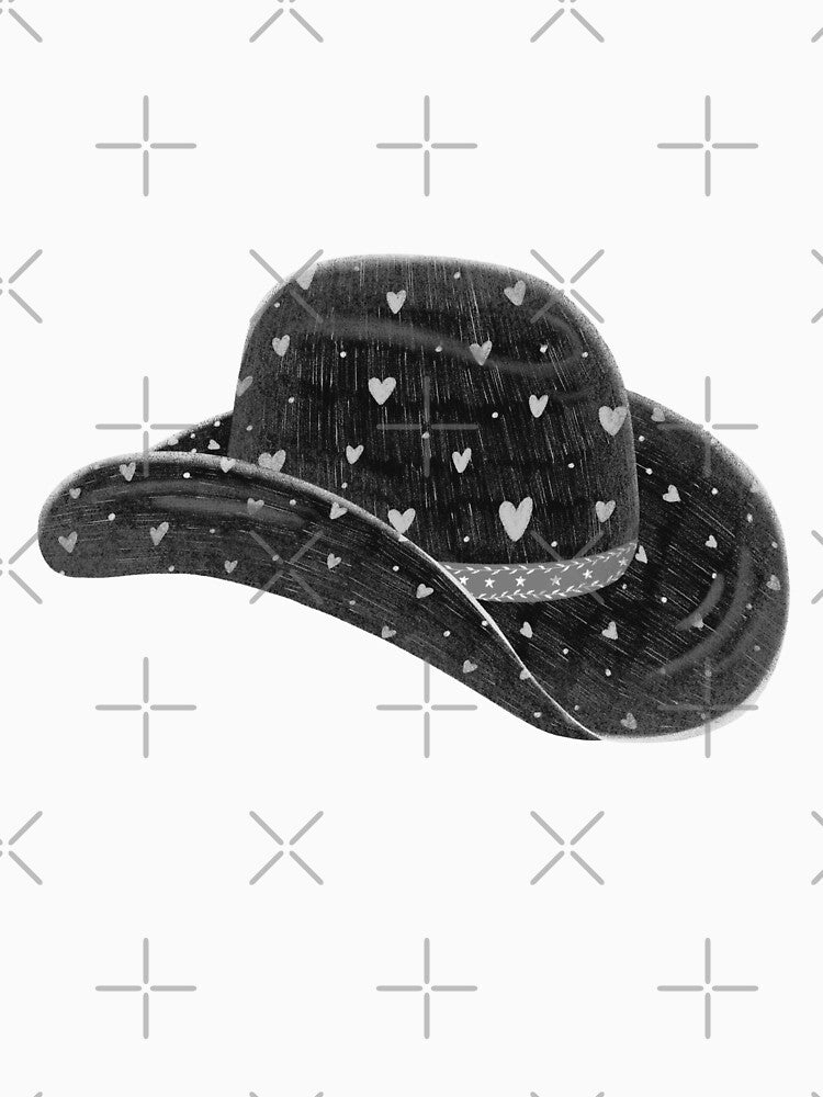 Cowgirl hat with little hearts by pinkyfish1010