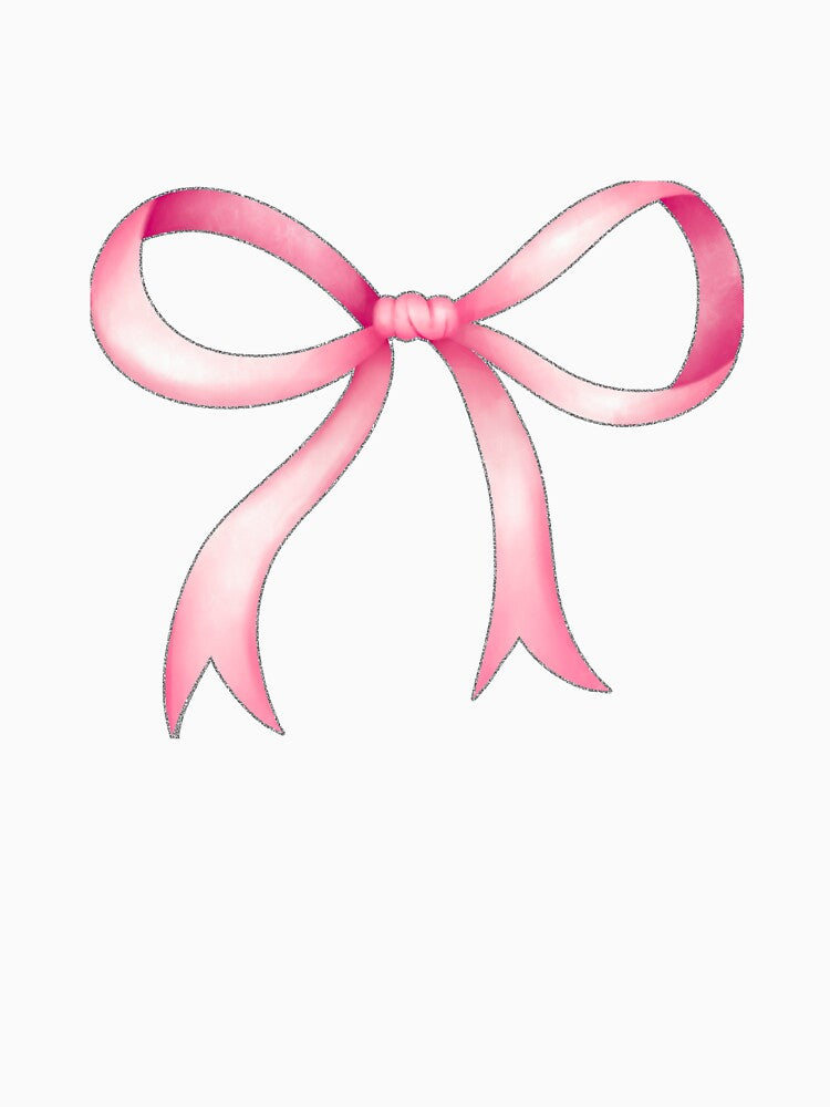 Coquette Pink Bow by PrintArtAngie