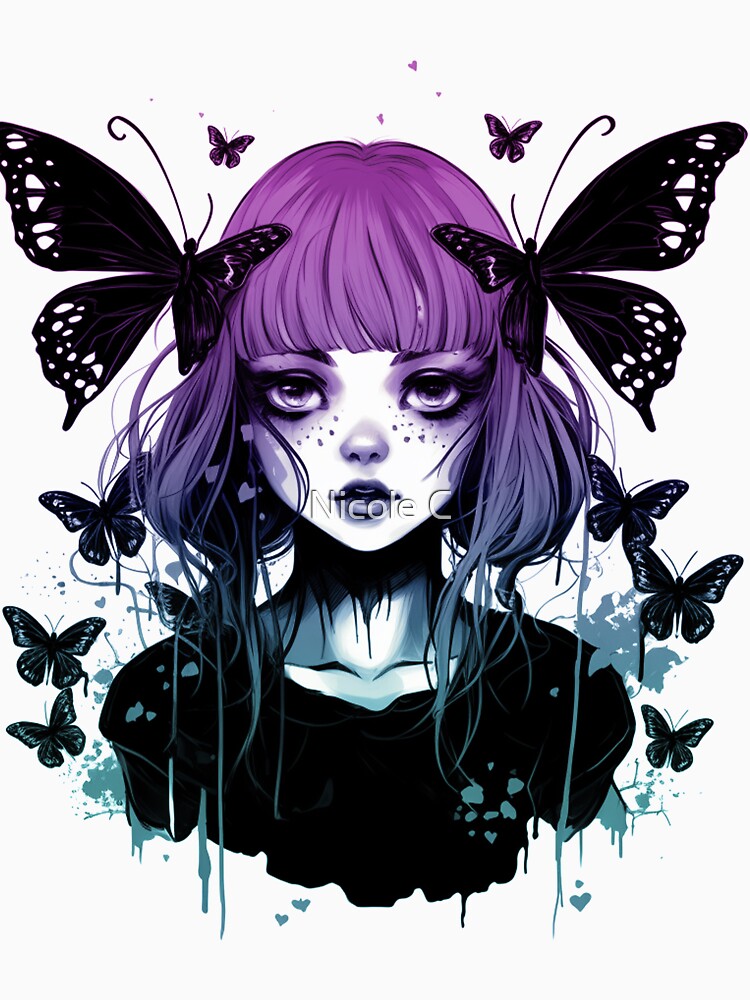 Fairy Grunge Fairycore Aesthetic Skeleton Butterfly Gothic by Nicole Creates