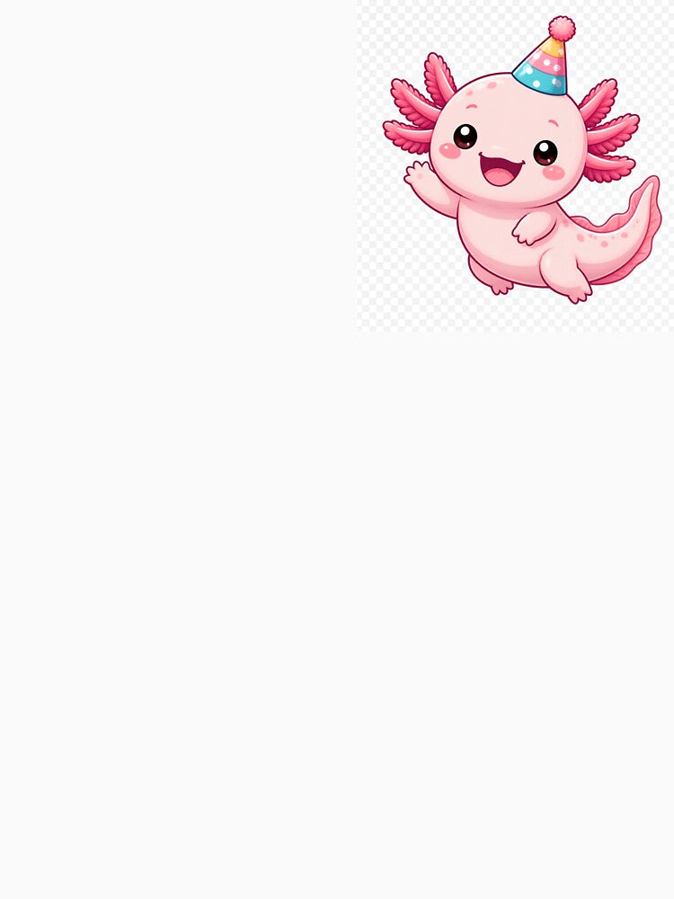 Happy Axolotl Party – Cute Kawaii Axolotl Sticker by SakuraHQ