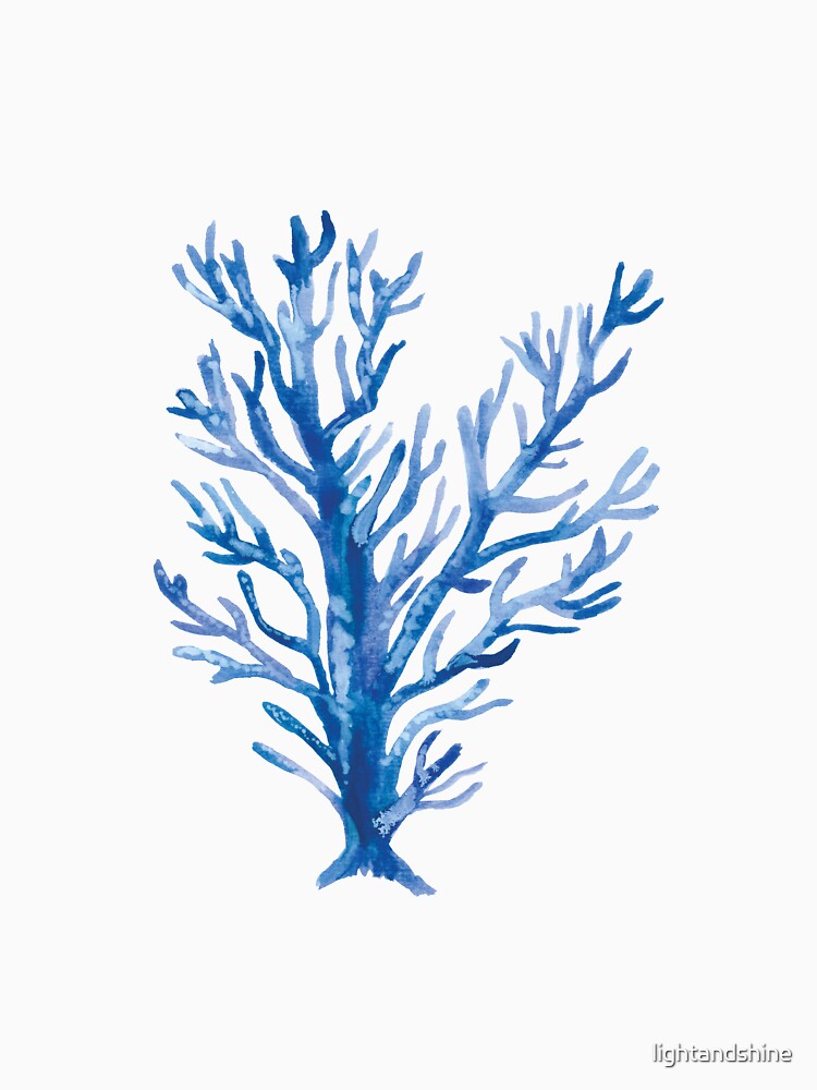 Blue Coral - Watercolor - Great Barrier Reef by lightandshine Unisex
