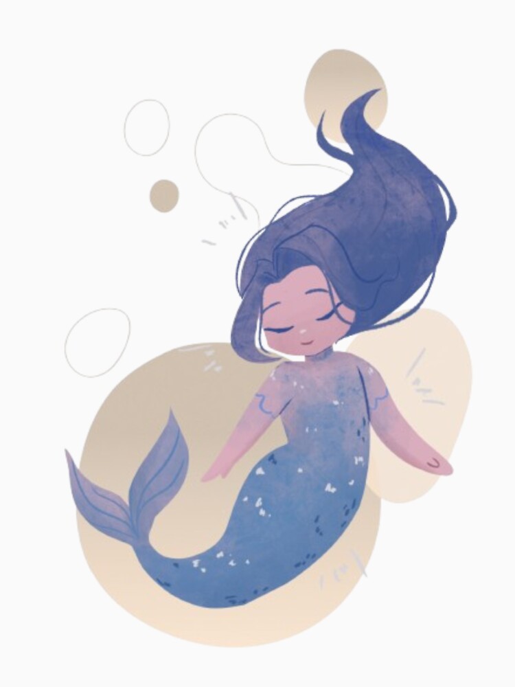 Cute Mermaid Cartoon | Soft Girl Ocean Aesthetic | Gift for Girls by SOLIORA  ATELIER
